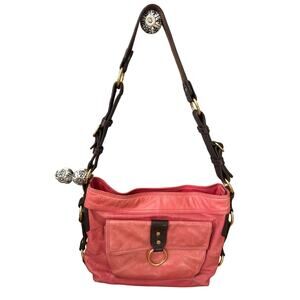 Tasche Salmon/Coral Leather Shoulder Bag